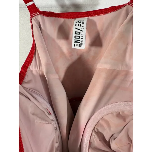 Solid & Striped RE/DONE The Veronica Underwire One Piece Swimsuit Ruby Red XS - Image 3