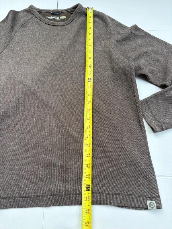 Solaris Women’s Crewneck Top in Brown. Size M Outdoor Layering. - Image 6
