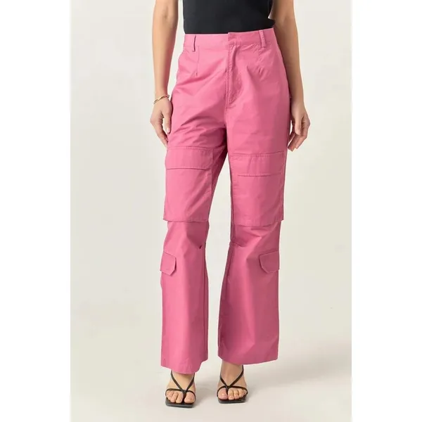 English factory high rise wide leg cargo pants Size‎ Small - Image 3