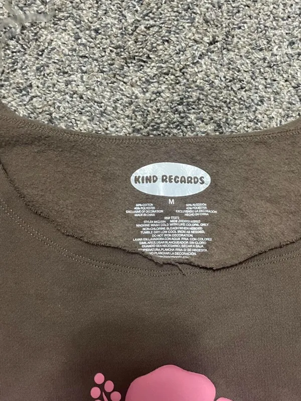Women’s crewneck sweater Brown Size M - Image 2