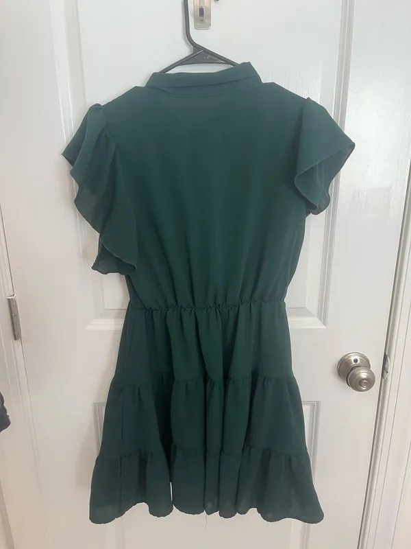 Dark Green Dress Size M - Image 3