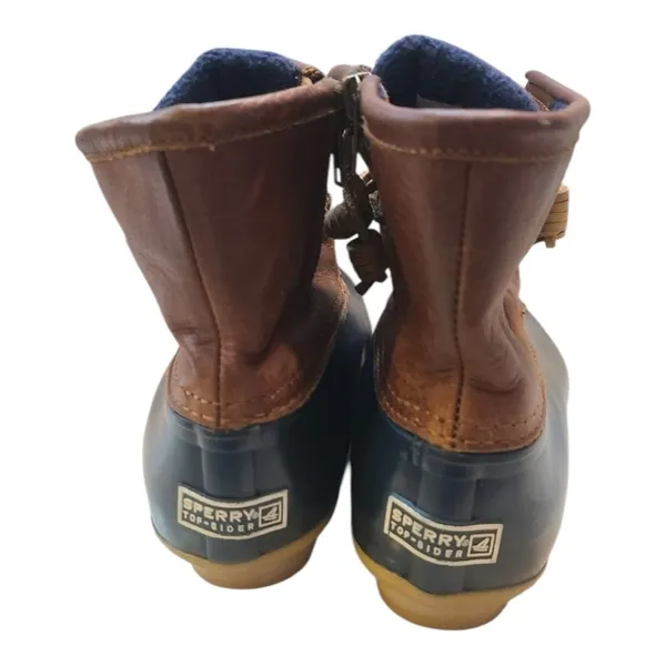 Sperry Saltwater Duck Boots Blue and‎ Brown Size 5M - Image 4