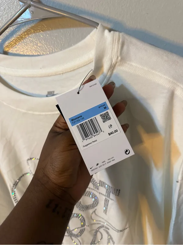 Nike White Short-Sleeve ‘Just Do It’ Graphic Tee - Image 3