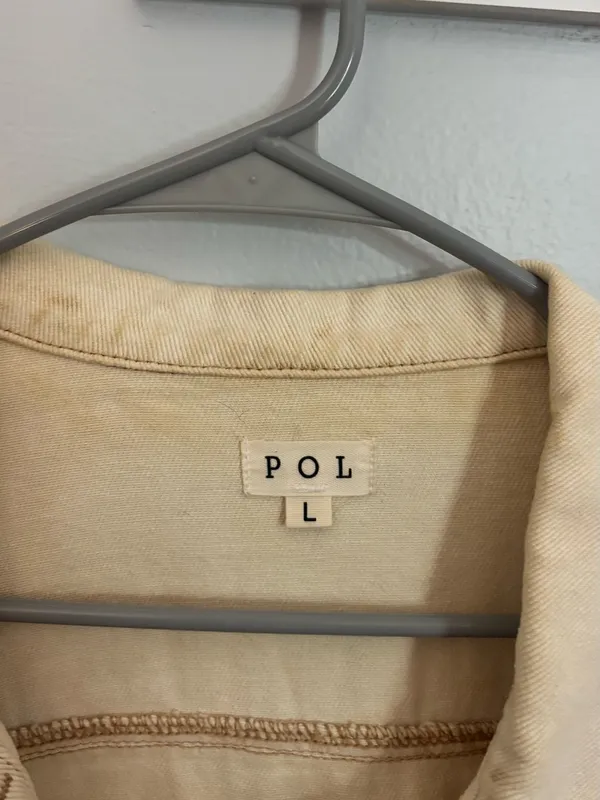 POL Cream Jean Jacket - Image 4