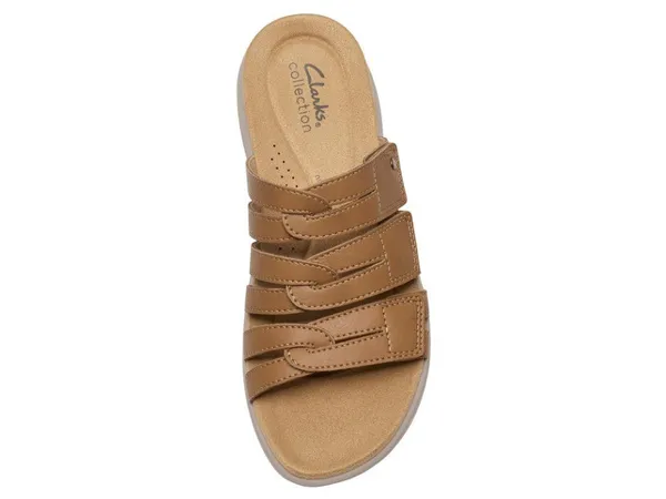 NWT Clarks Collection Womens Maelynn Abby Flat Sandals 26187072 Tan Brown 7W - Image 5