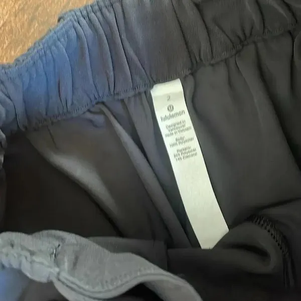 Lululemon Noir Pant Black Dress Pants Elastic waist and tie - Image 7