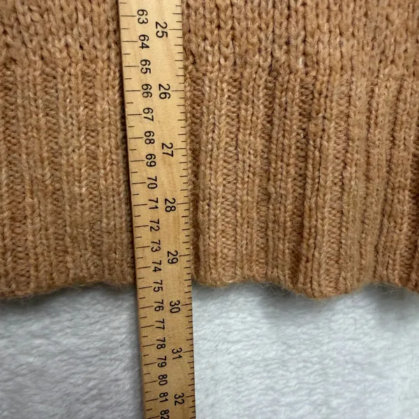 American Eagle XL Sweater Hoodie Camel Tan Jegging Fit V-Neck Knit Pullover - Image 8