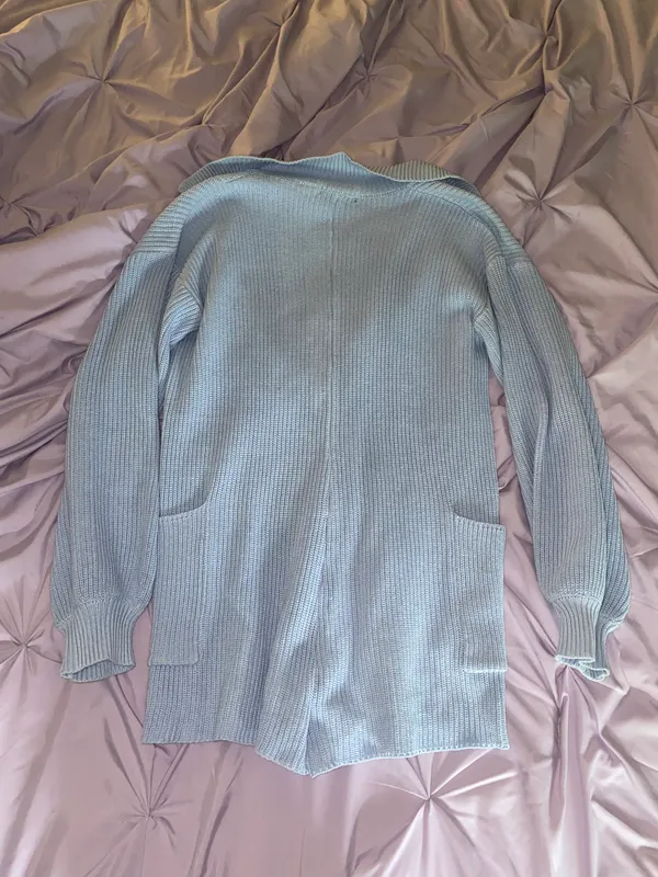 Blue Blush Blue Sweater Romper - Image 4