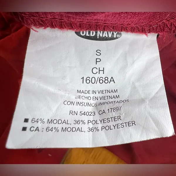 Old Navy Womens Strawberry Tropix High Rise Belted Paper Bag Pull-On Pants|Sz:S - Image 10