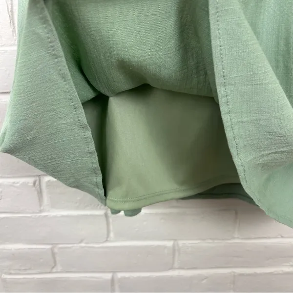 Altar’d State Green Puff Short Sleeve Dress Size L - Image 8