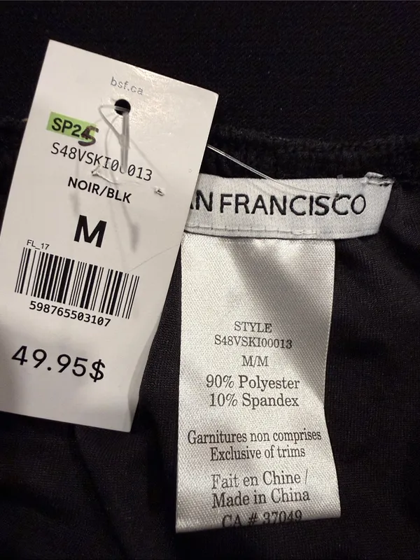 NWT San Francisco women’s midi skirt with multicolored pattern size medium. - Image 4