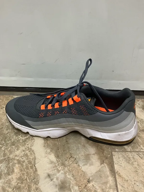 Size 8.5 Nike Air Max 95 Ultra Dark Grey‎ Total Orange Lifestyle Shoes 749212-00 - Image 5