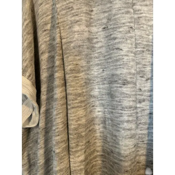 STCL by Anthropologie Women’s Gray White Short Sleeve Button Down Jacket Sz Med - Image 10