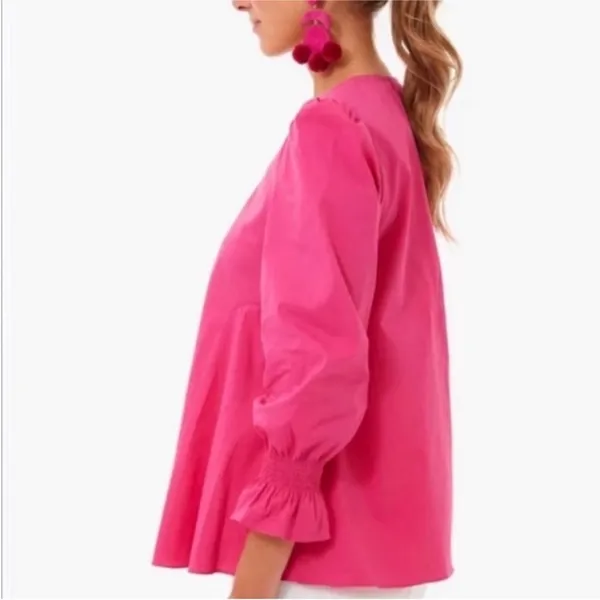 Tuckernuck Pomander Place Blouse Top Easton Pink Size Medium - Image 5