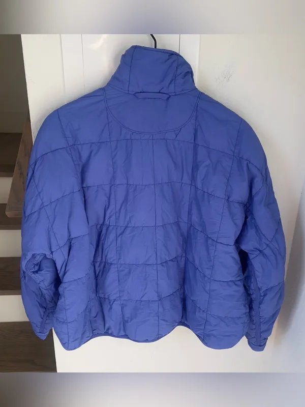 Free People FP Movement Quilted Pippa Puffer Jacket in Pulse Blue - Image 4