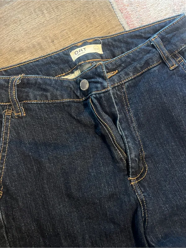 Oat Dark Blue Women's Flared Jeans size 27 - Image 6