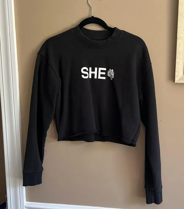 Darc Sport black cropped sweatshirt size s - Image 2