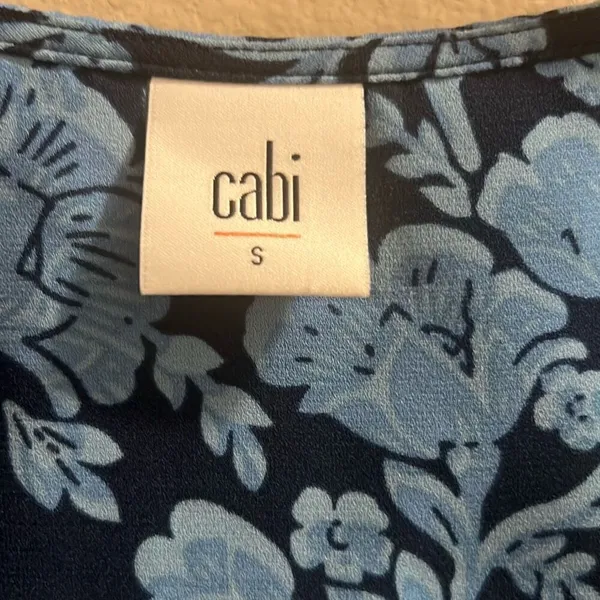 ✨Cabi Java Sz Small Dress Drawstring Blue Floral✨ - Image 7