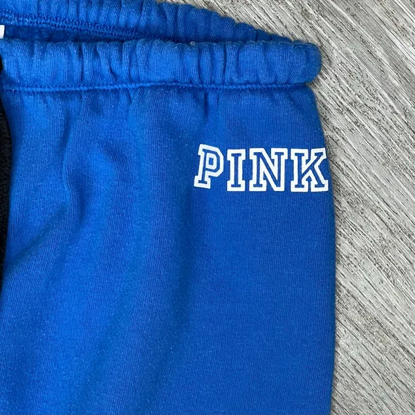 PINK Victoria’s Secret blue lace up joggers sweatpants Y2K Xs loungewear - Image 6