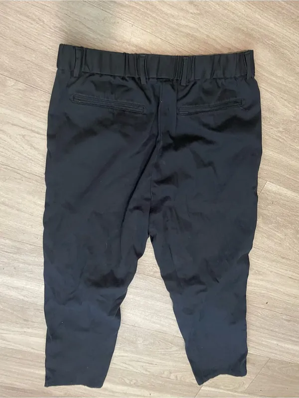 Massimo Dutti Navy-Black Straight Leg Trousers - Image 4