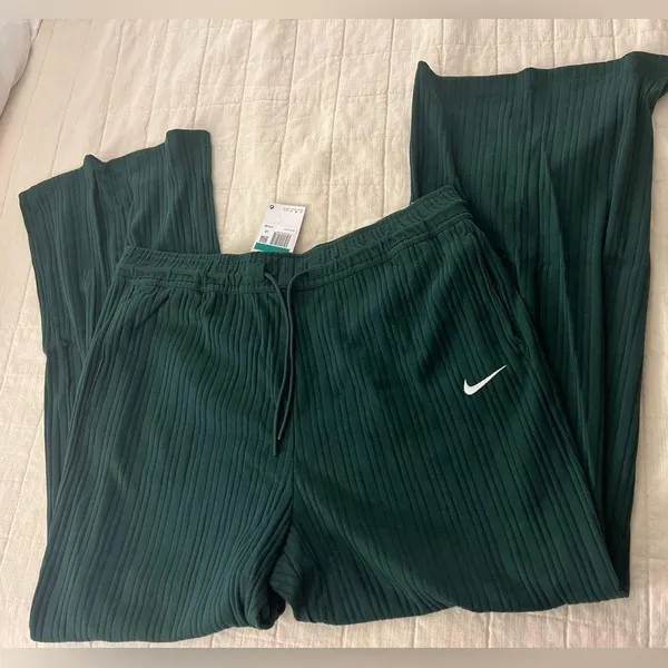Women’s Nike Ribbed Jersey Wide Leg Pants - Image 6