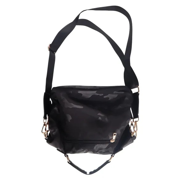 Pakfieks Crossbody Bag Womens OS Black Camo Nylon Gold Hardware NWT - Image 7