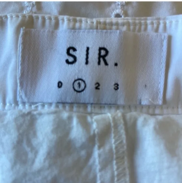 SIR The Label White Celie Shorts - Image 3