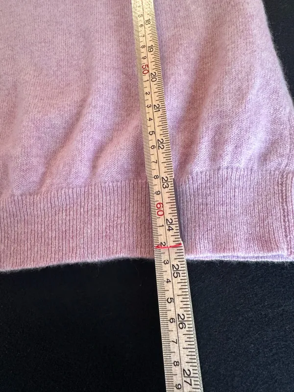 Charter Club 100% Cashmere Pink Crewneck Long Sleeve Sweater Women’s Size S - Image 8
