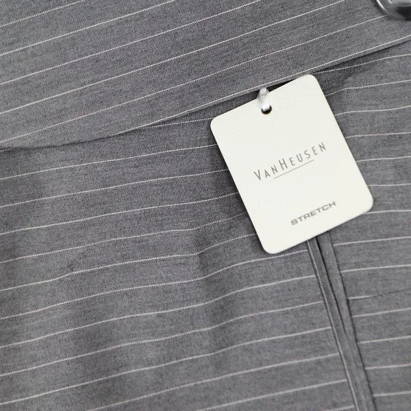 NWT Van Heusen Womens Stretch 2-Button Pinstripe Blazer Jacket Gray / Purple XL - Image 5
