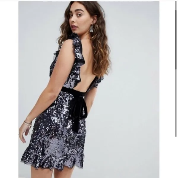 NWT Free People Siren Sequin Dress - Image 2