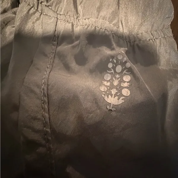 FP Movement by Free People Iridescent Light Silver Ruffle-Waist Athletic Shorts - Image 4
