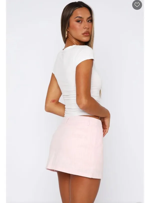 White Fox Boutique Mini Skirt Pink - Image 2