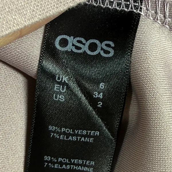 ASOS Mauve Scuba Skater Skirt Size US 2 High Waisted A-Line Mini Skirt Pink - Image 6