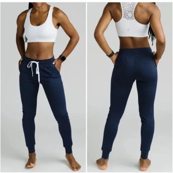 Zyia Active Navy‎ Blue Cozy Jogger Pants Size Medium - Image 2