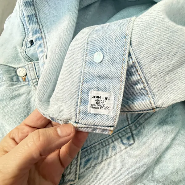 ✨ ZARA Light Wash Denim Vest Mini Dress | Size L | Button Front Sleeveless 👗 - Image 11