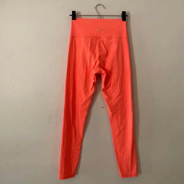 Free People Movement Coral Pink Leggings Pants Tights Active Women's size Small - Image 6