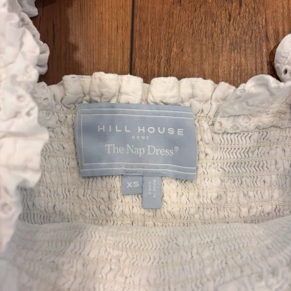 Hill House The Ellie Nap Dress White Women's Size XS Tiered Ruffled Lined Fairy - Image 4