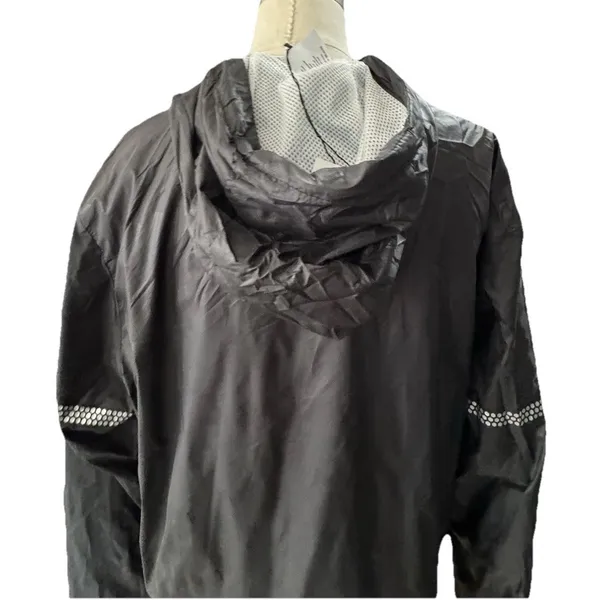 ZYIA Active Black Hooded Windbreaker Jacket Womens Medium M New With Tags NWT - Image 5