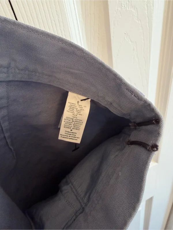 Forte Forte 100% Cotton Stone Casual Pants High Waist Wide Leg Periwinkle Size 0 - Image 5