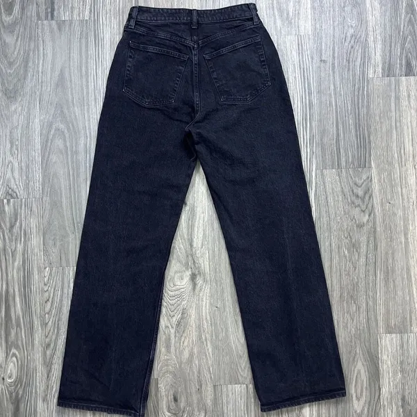 Abercrombie 90s Relaxed Fit High Rise Jeans Black Size 28 / 6 Curve Love - Image 8