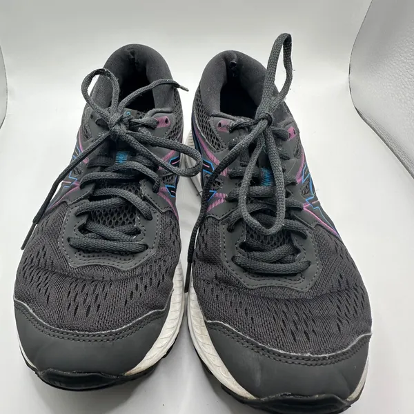 ASICS Gel Contend 7 Running Shoes Women's Size 8 Black‎ Pink Blue Athletic - Image 3