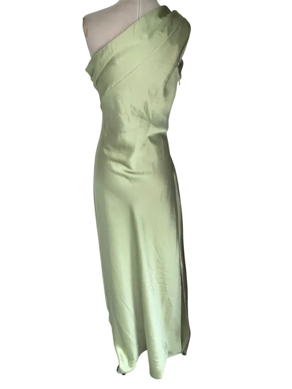 Veronica Beard Tanya Taylor Stassi Dress in Light Parakeet 8 Womens Long Satin Maxi Gown - Image 8