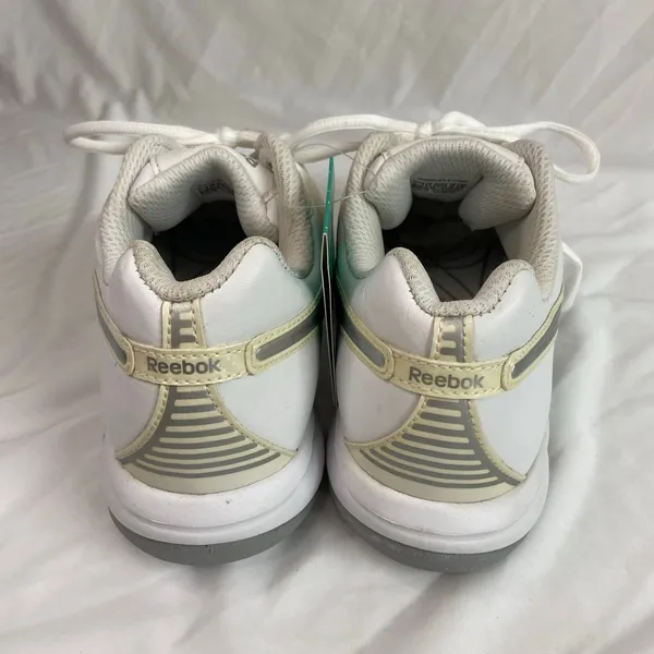 NEW‎ Reebok women's white cream simplytone lace up play dry sneakers shoes 7 - Image 4