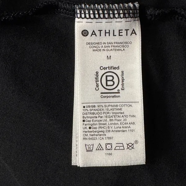 Athleta Medium Tank Top Top Stretch Scoop Neck Wicking Sleeveless Black Yoga - Image 6
