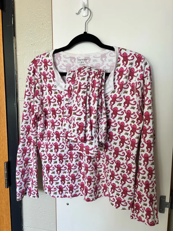 Pink Monkey Roller Rabbit Pajamas - Image 2