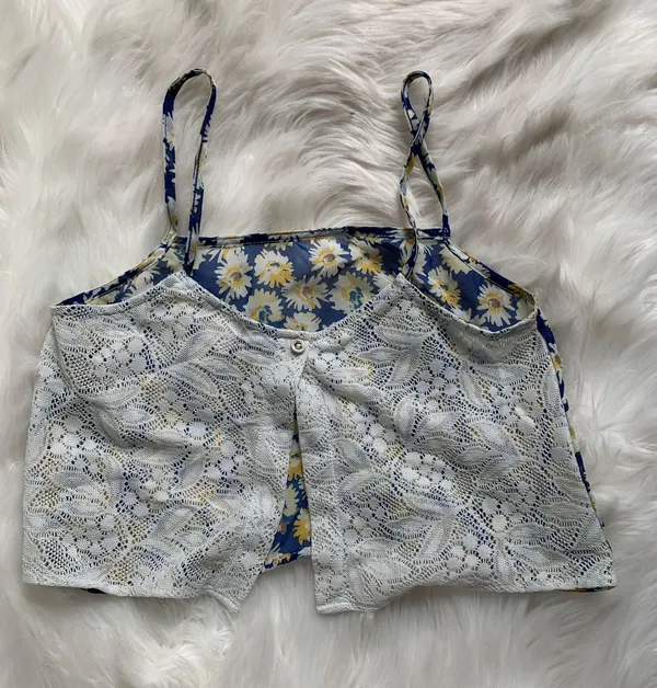 Floral Crop Top Multi - Image 2