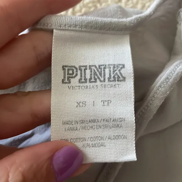 Womens Pink Victoria Secret Workout Shirt - Image 4