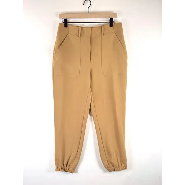VERONICA BEARD Pants Brown Manisha Utilitarian Joggers Safari Trouser Size 6 - Image 2