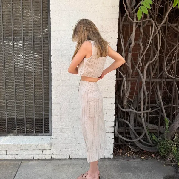 ZARA The Workshop linen skirt and top set / fits like a m - Image 2