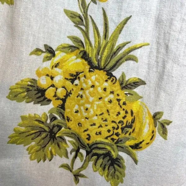 TAHARI Linen Blend Vintage Pineapple Strapless Midi Dress Cream Yellow 8 NWT - Image 9